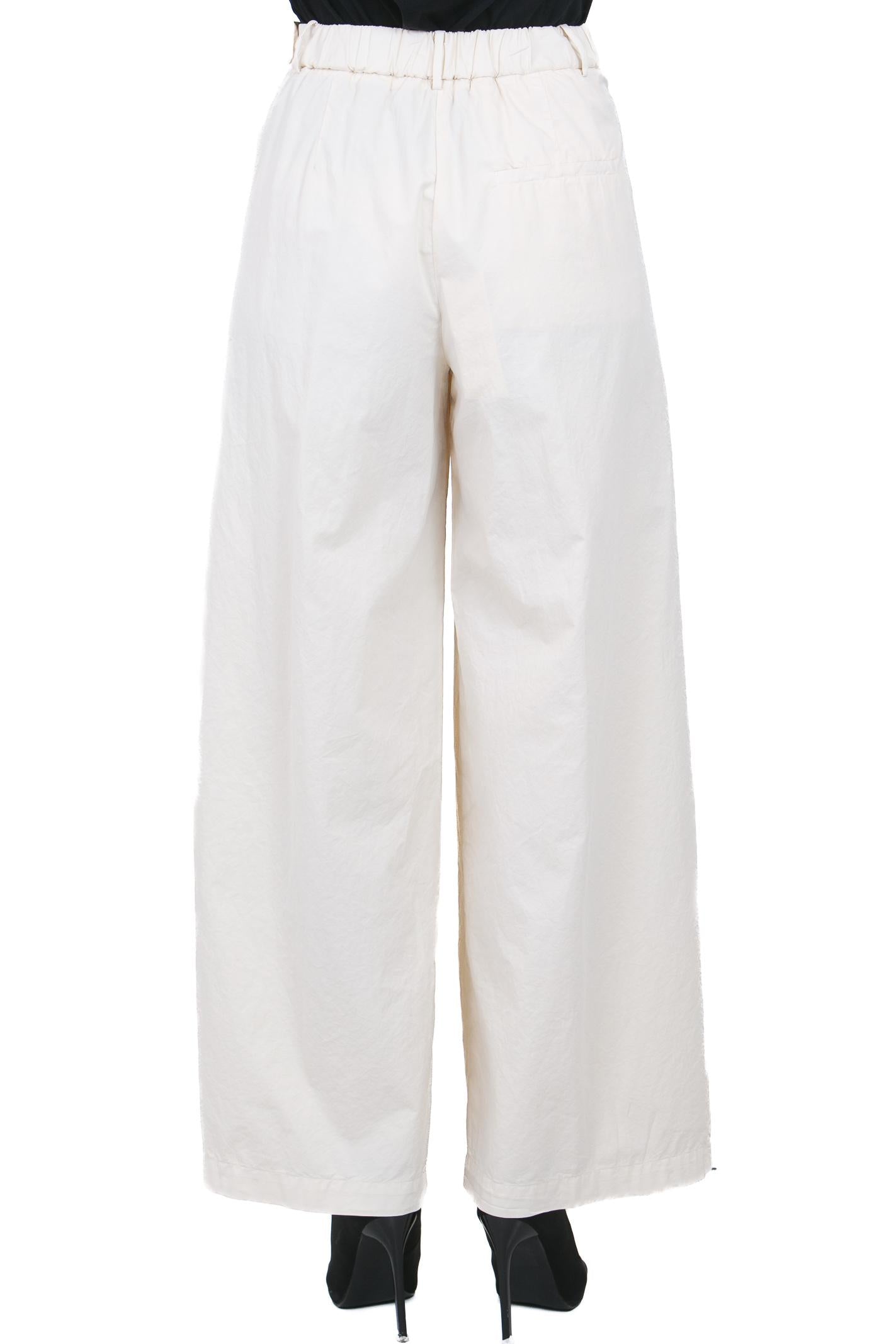 POMANDERE Pantalone palazzo con pinces Pantaloni Calce 261-7204-21618 140 