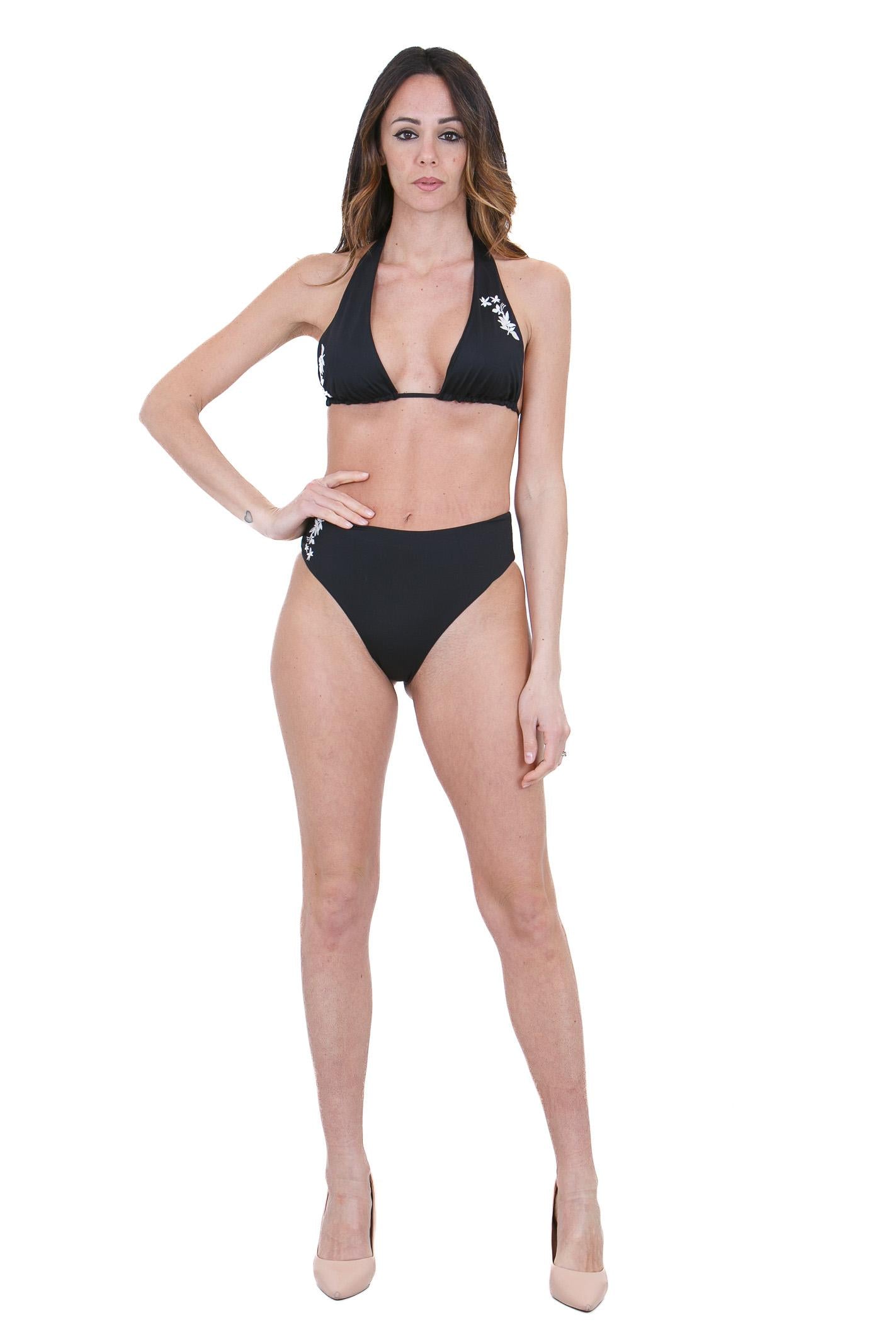 MANILA GRACE  Costumi Nero R721PR MA001 