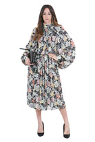 SEMICOUTURE Naiara abito stampa fiore<BR/> Abiti Nero mix NAIARA-Y6SS20 FLW59 