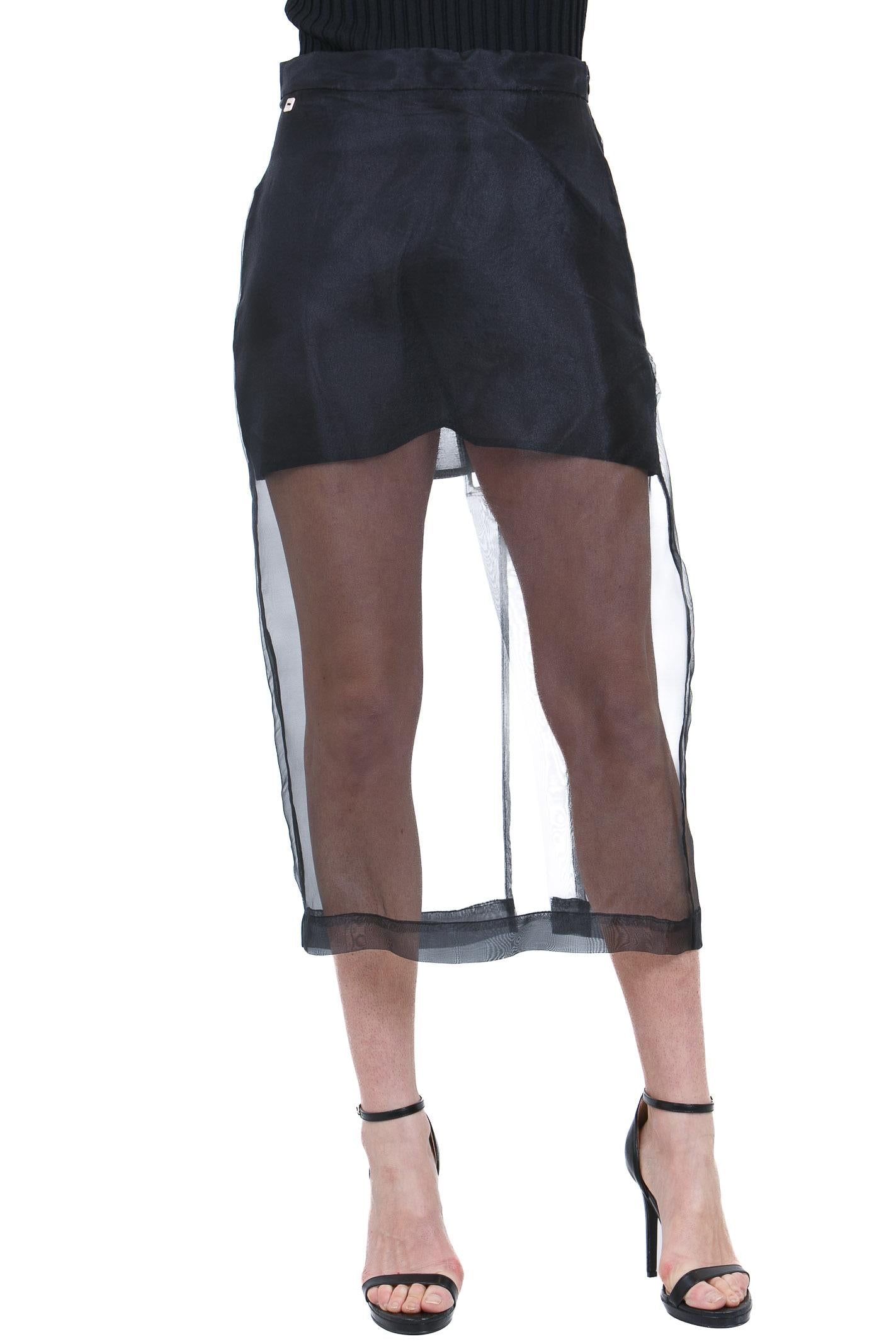 MANILA GRACE  Gonne Nero N243PU MA001 
