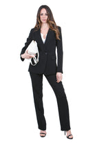 MANILA GRACE  Pantaloni Nero P182VU MA001 