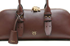 PINKO Borsa grande a spalla Escape Bag Horizontal in pelle Borse Burgudywine/gold 106169-A0QO-BOWLING R49Q 