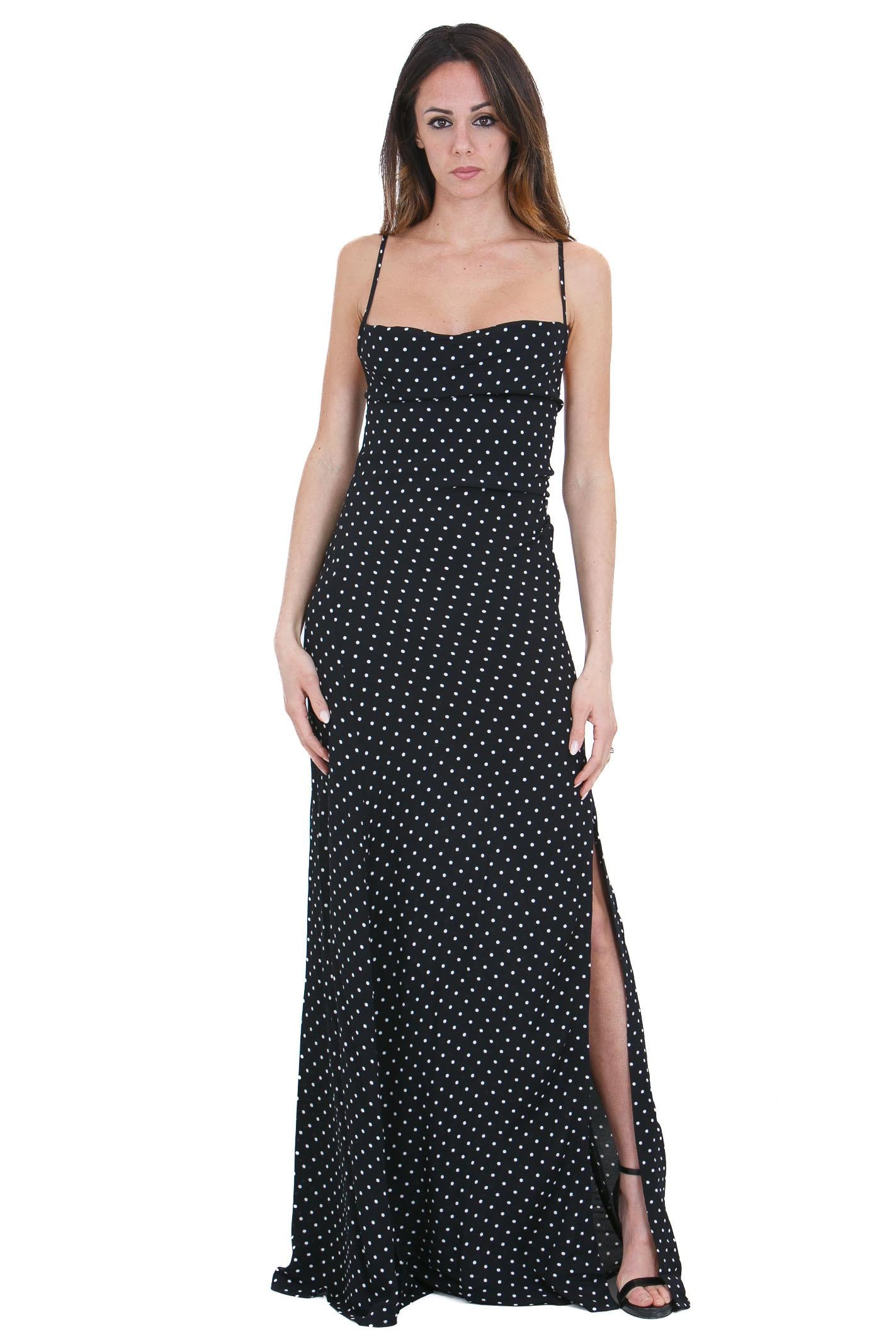 MAR DE MARGARITAS  Abiti Petit pois nero KELLY-01528-PTTS0053 NE135 