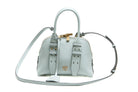 PINKO Borsa bowling a mano Mini Escape Bag in pelle Borse Grigioperla/gold 105333-A0QO-BOWLING K32Q 
