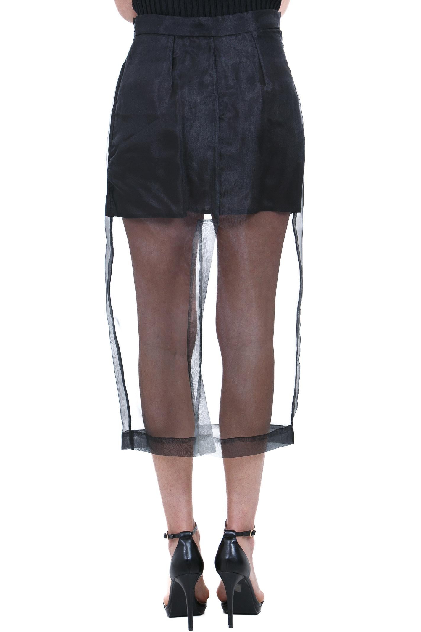 MANILA GRACE  Gonne Nero N243PU MA001 