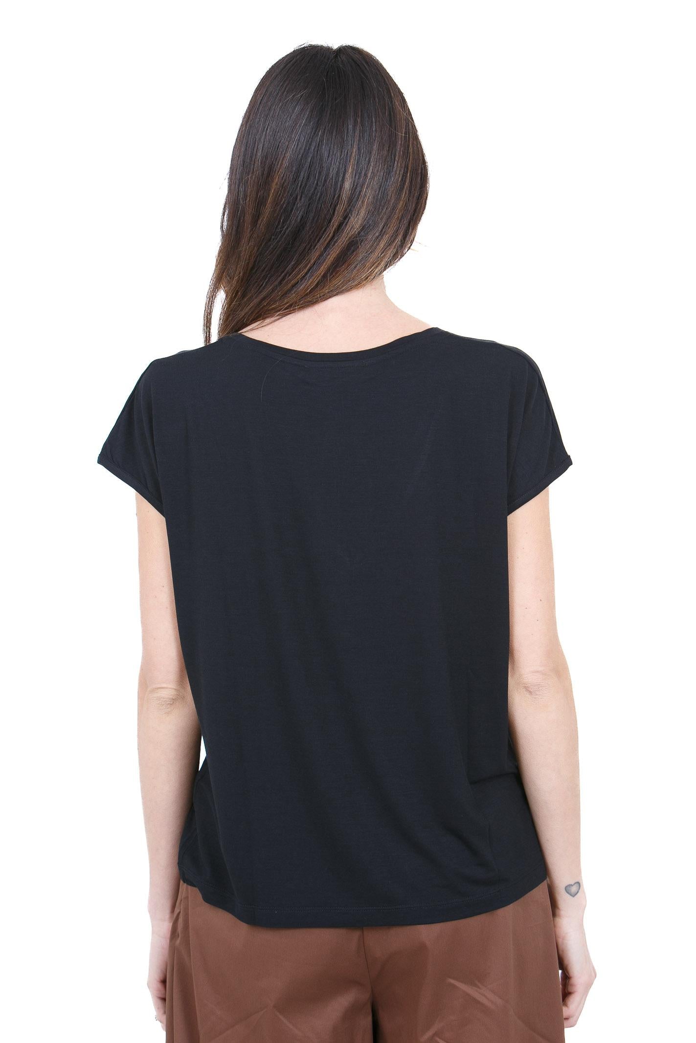 MANILA GRACE  T- Shirt Nero T035VU MA001 