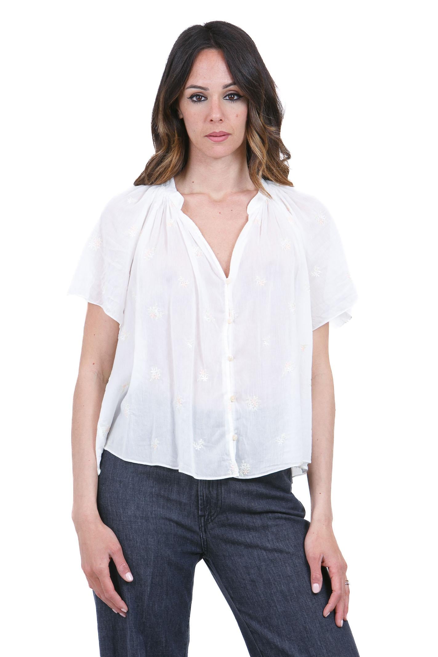 FORTE FORTE Camicia ricamo Bohemienne Camicie Ivory 14876MYSHIRT 022 