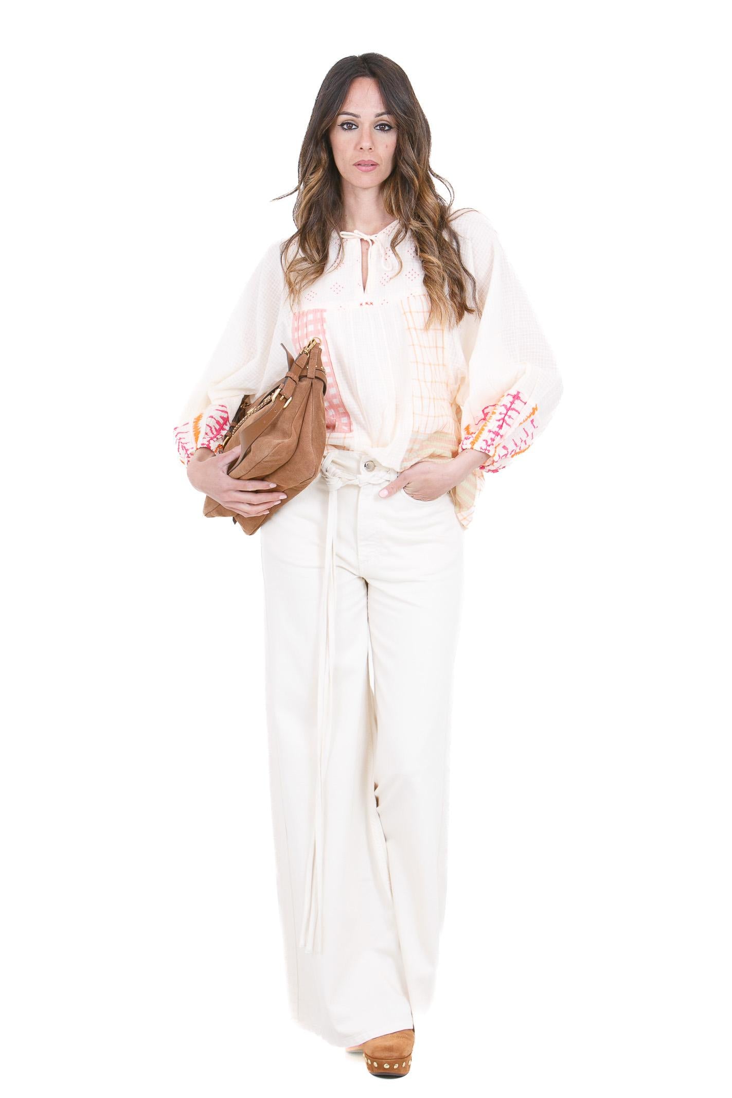 STELLA FOREST Blusa Maya Bluse Ecru MAYA-E26TU021 ECRU 