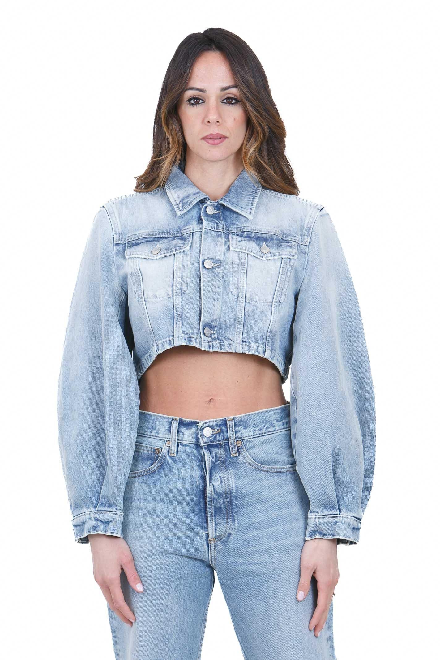 CYCLE Giubbotto trucker Minny cropped Giubbotti Sky blue MINNY-M362JI01INNY 81 