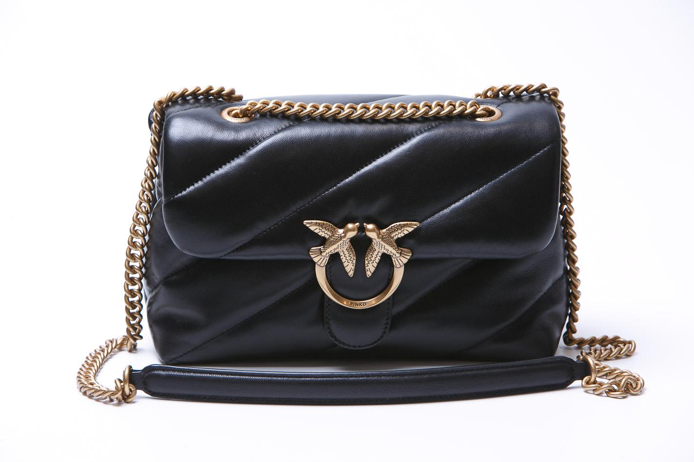 PINKO Love Puff Classic Borse Black/gold 100038-A0F2LOVEPUFF Z99Q 