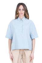 ALYSI Camicia boxy con colletto classico a polo Camicie Cielo 116221-P6015 CIE 