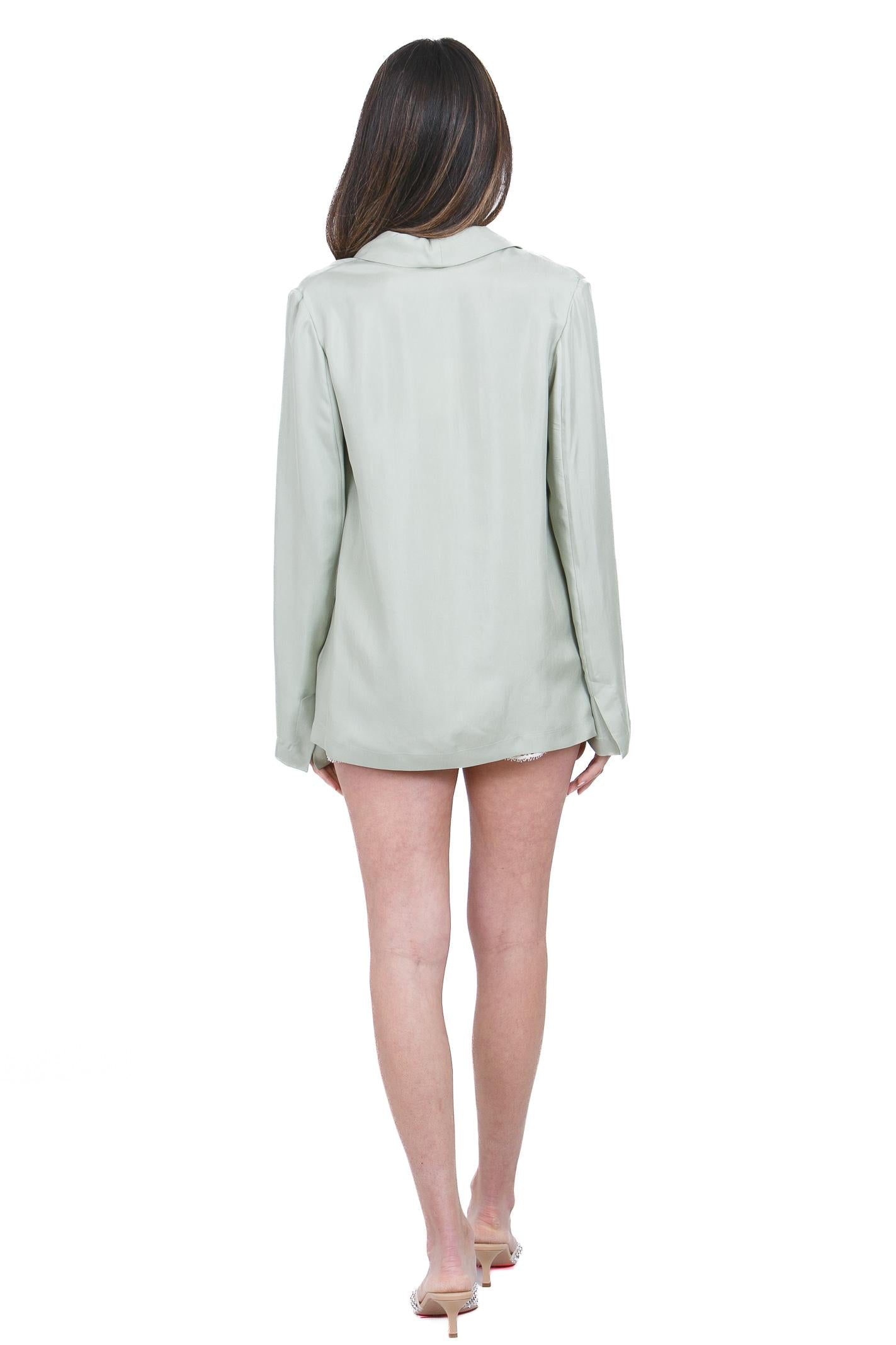 ALYSI Shorts in twill enzimato Shorts Pistacchio 116170-P6219 PIST 