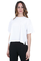 POMANDERE T-shirt over in jersey di cotone T- Shirt Bianco ottico 261-D195-61112 100 