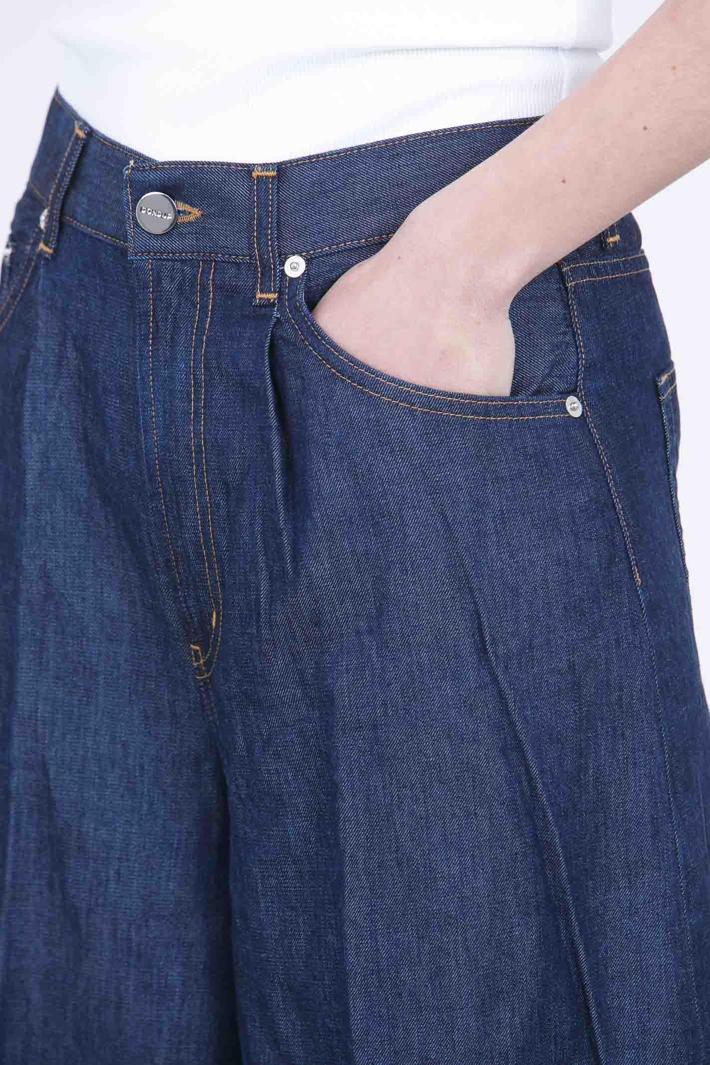 DONDUP Maggie blusa in denim Jeans Blu DP853DF0266DMC4-MAGGIE 800 