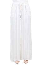 MANILA GRACE  Pantaloni Off white P045VU MA043 