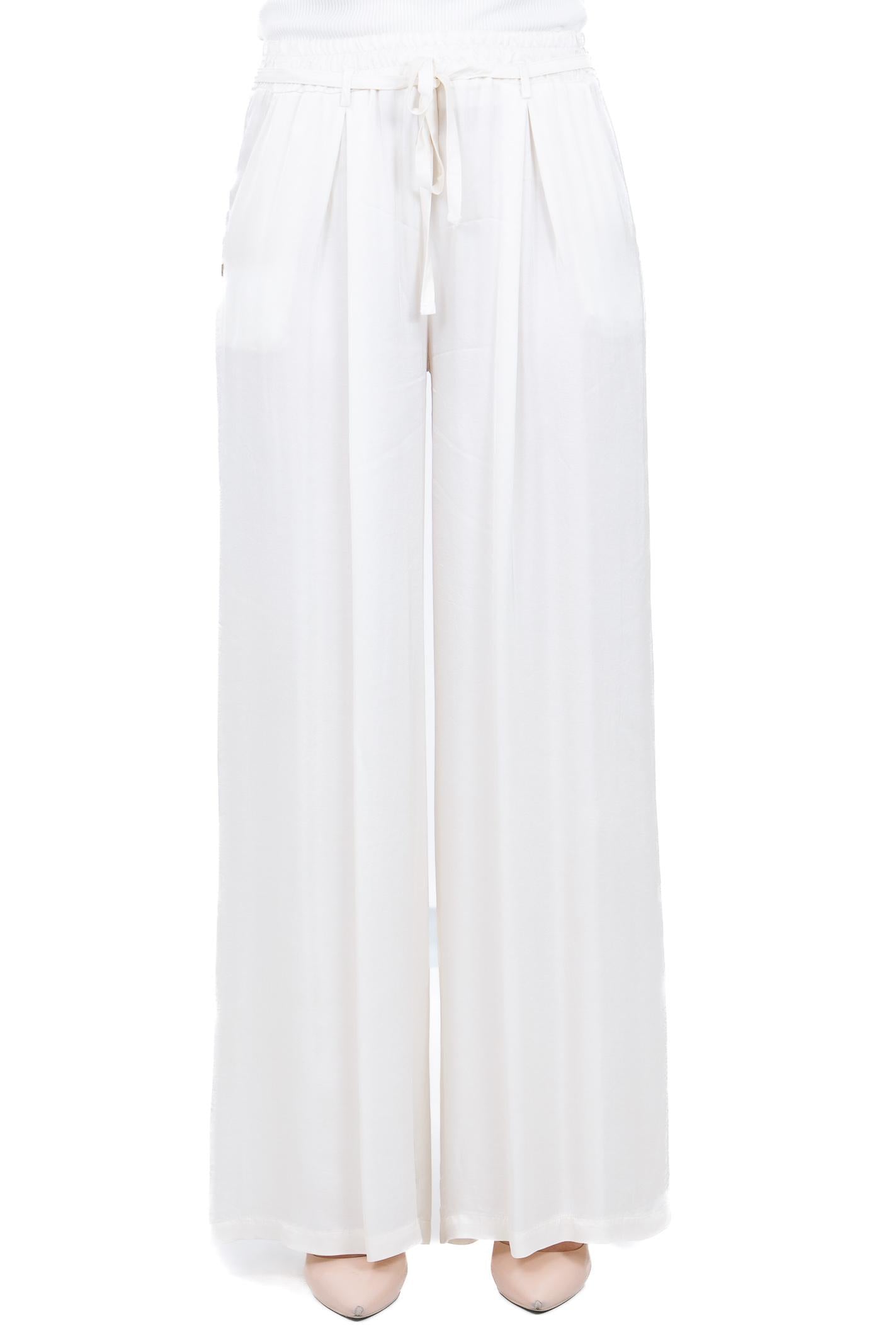 MANILA GRACE  Pantaloni Off white P045VU MA043 