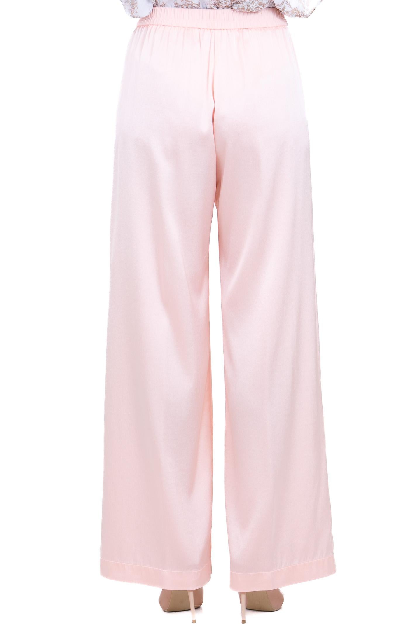 FORTE FORTE Pantalone in raso di seta con elastico Pantaloni Alba 14582MYPANTS 1501 