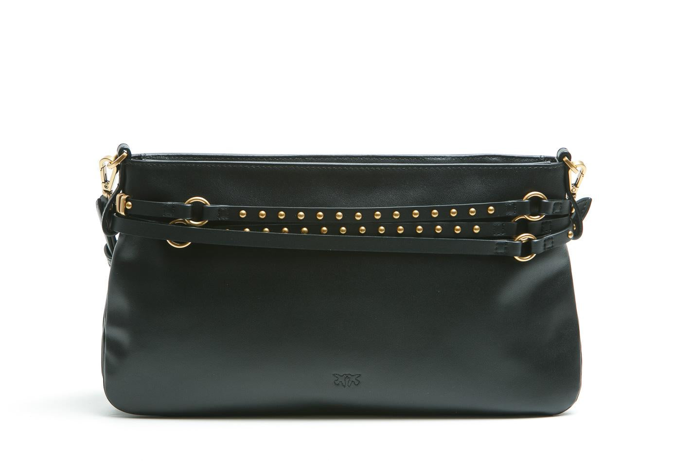 PINKO Borsa a spalla media Belt Bag in pelle Borse Black/gold 106176-A0QO-BELTBAG Z99Q 