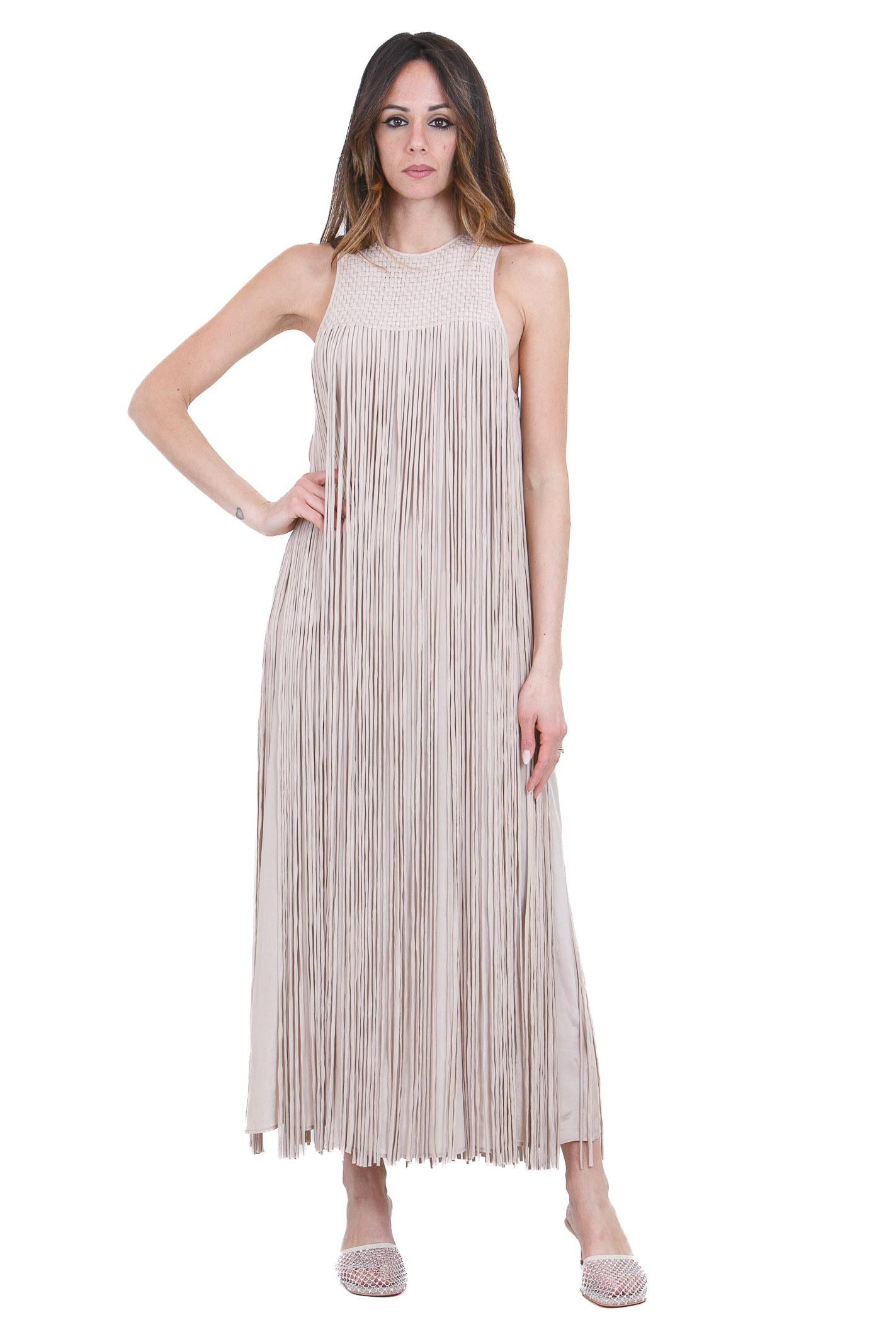 ALYSI Abito lungo wrinkle Abiti Cipria 216302-P6026 CP 
