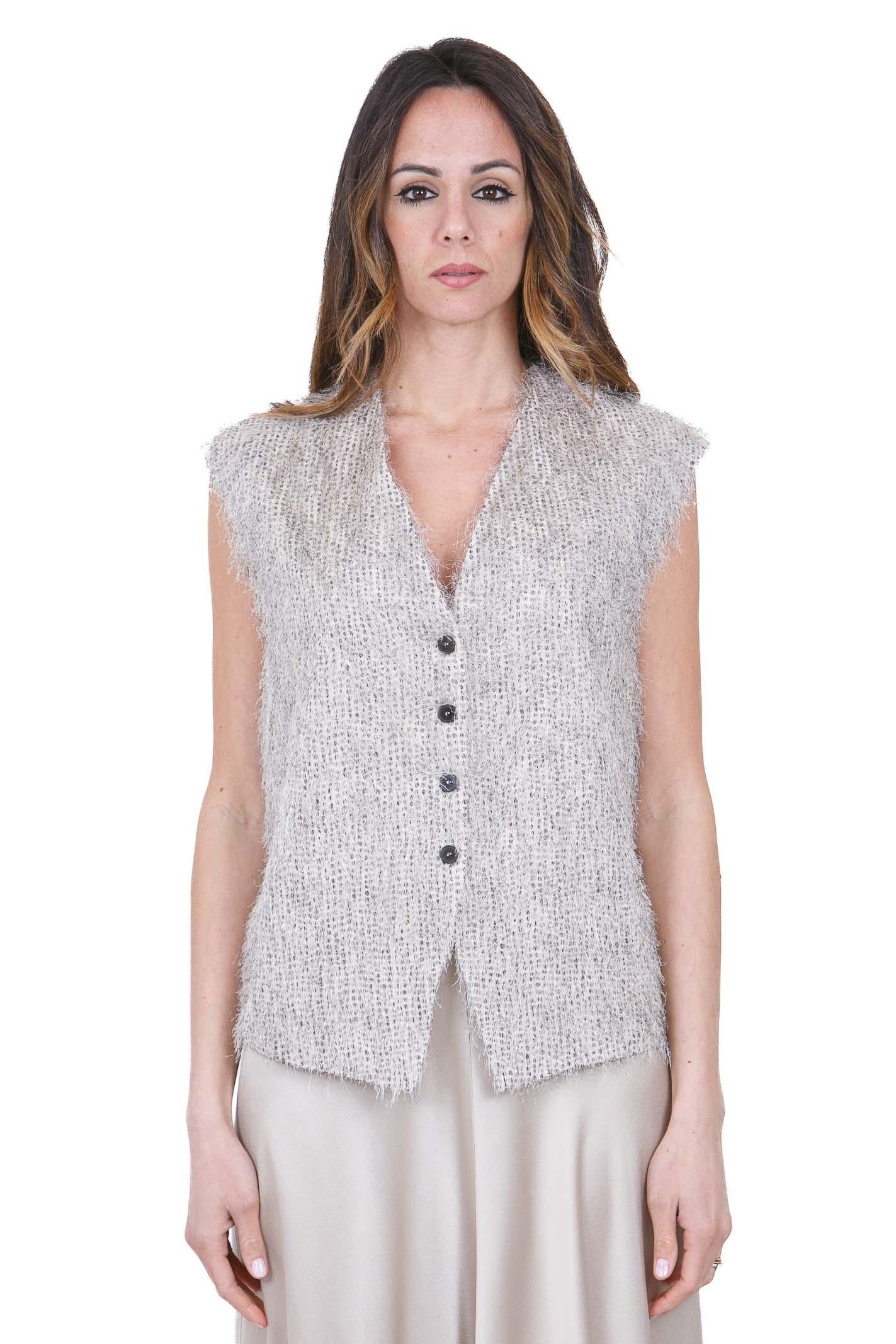 ALYSI Gilet con fringes Gilet Pois 116838-P6213 POIS 
