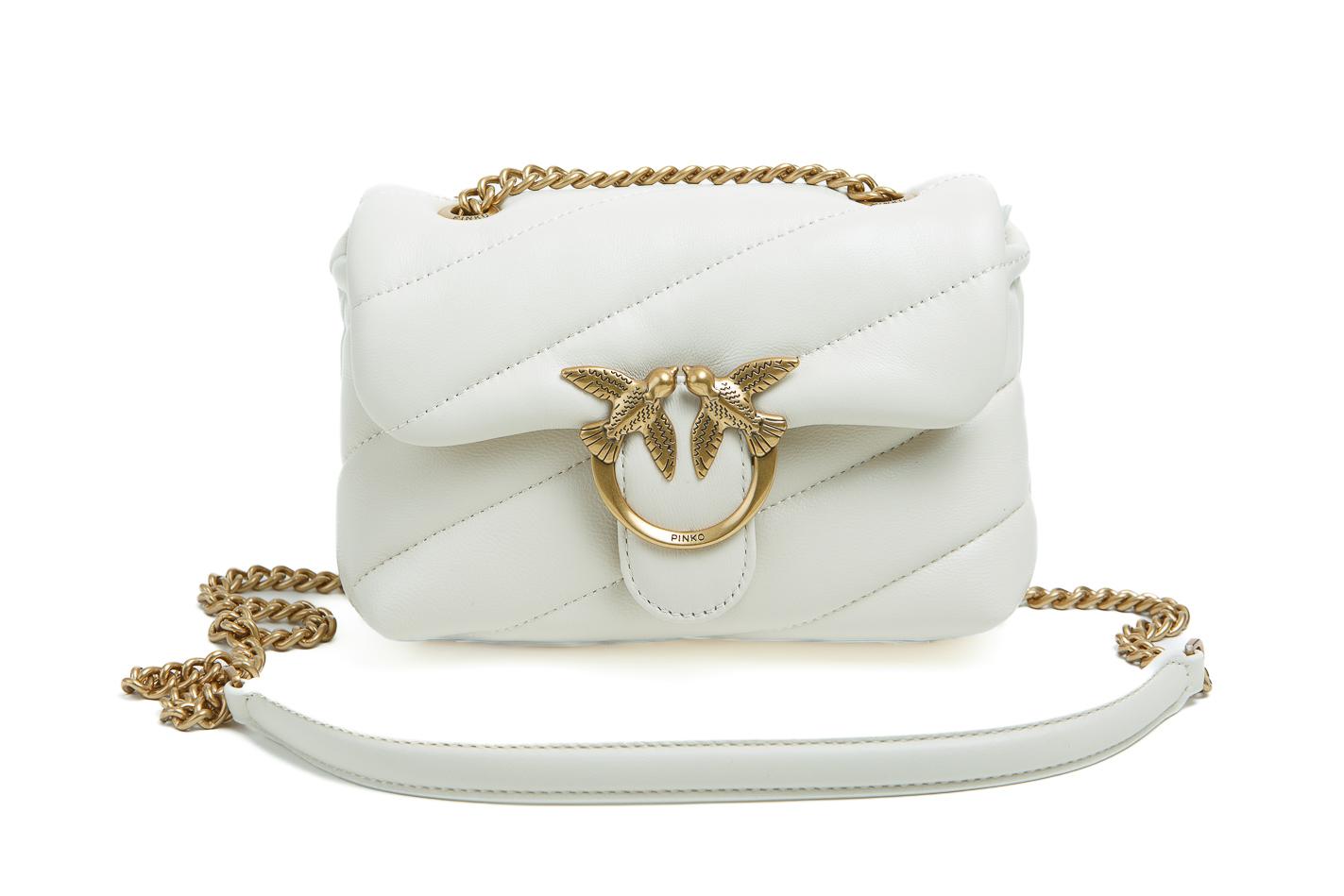 PINKO Love Puff Baby Borse Biancoseta/gold 100040-A0F2LOVEPUFFBABY Z14/ 