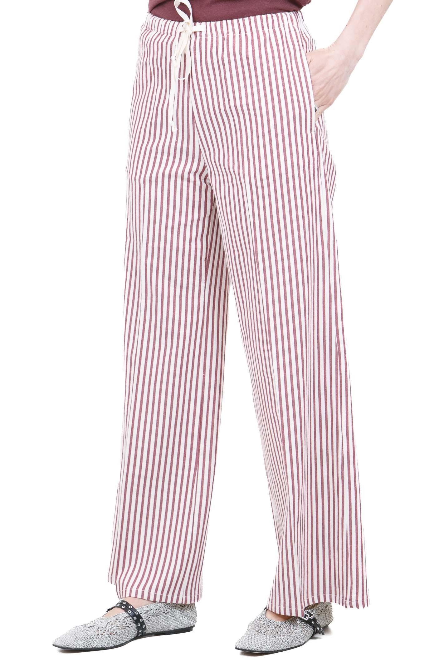 MADAME VENICE  Pantaloni Bordeaux PAMELA-R BORDEAUX 
