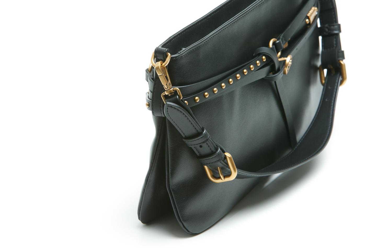 PINKO Borsa a spalla media Belt Bag in pelle Borse Black/gold 106176-A0QO-BELTBAG Z99Q 