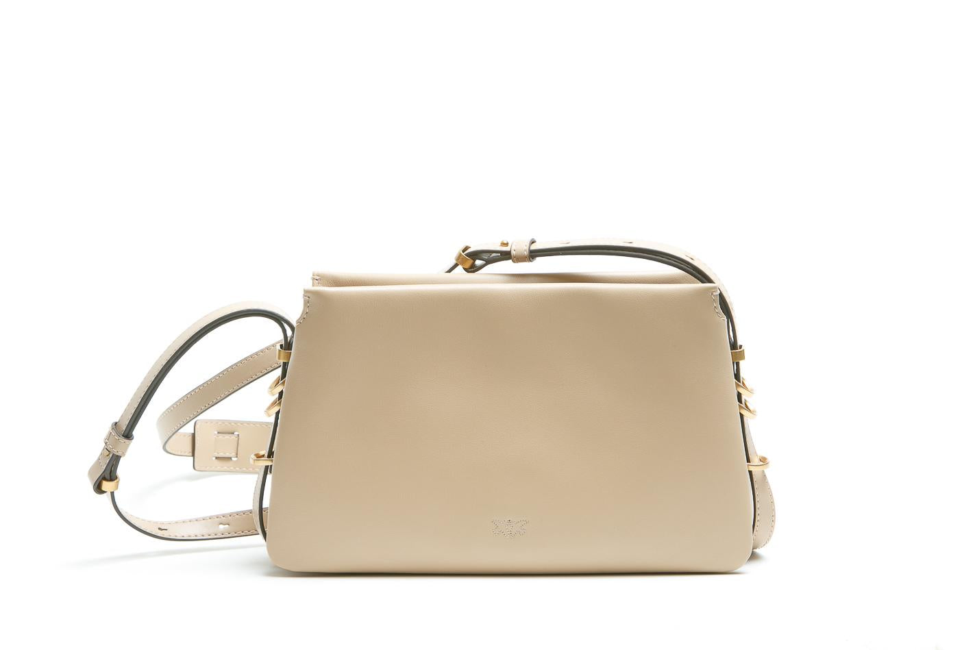 PINKO Borsa a tracolla Mini One, Two, Three Bag in pelle Borse Cammello/gold 105883-A0QO-TRIPLETMINI C94Q 