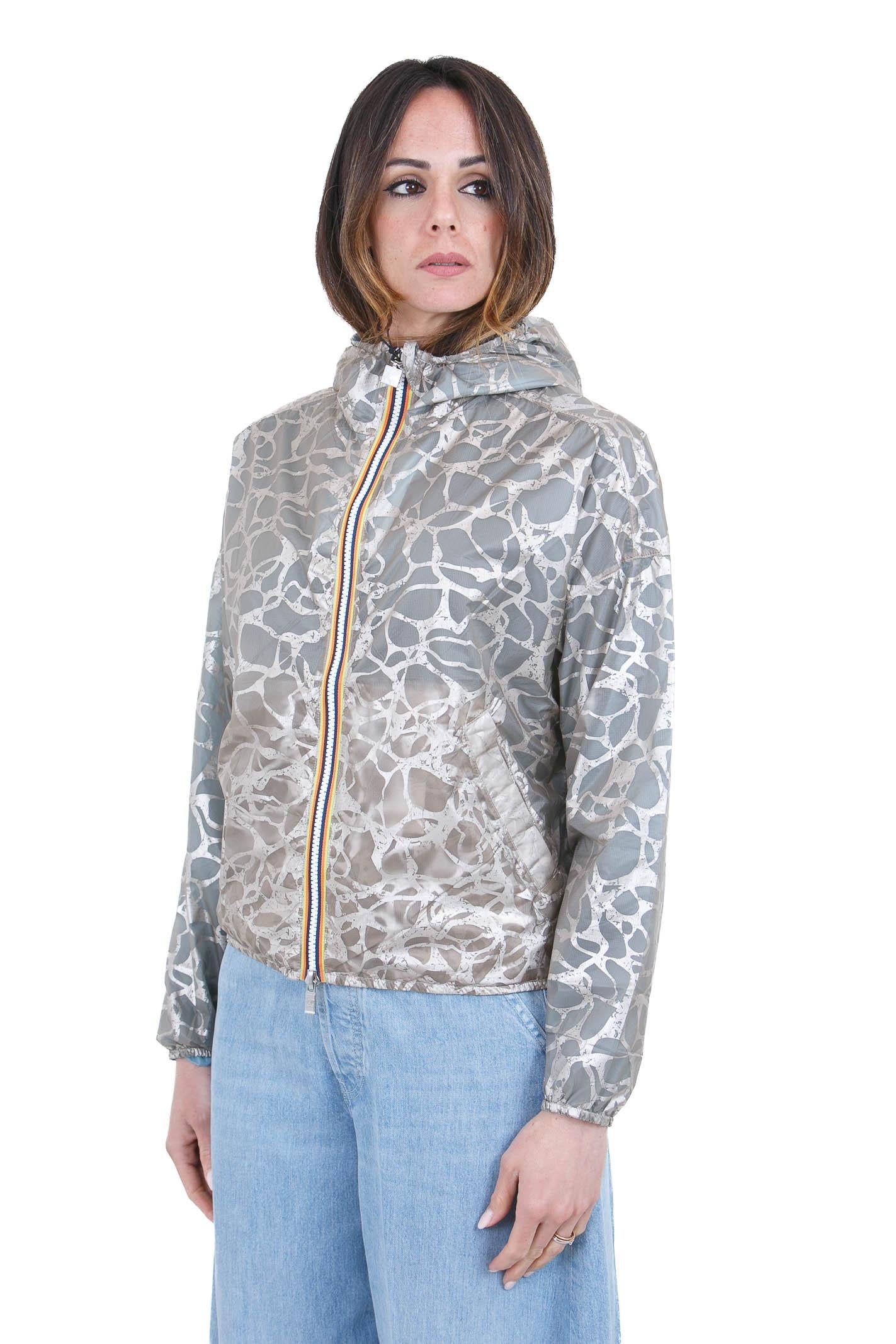 K-WAY Lauretta super light lami reversibile Giubbotti Beige/blu laminated LAURETTE-K7137JW C0R 