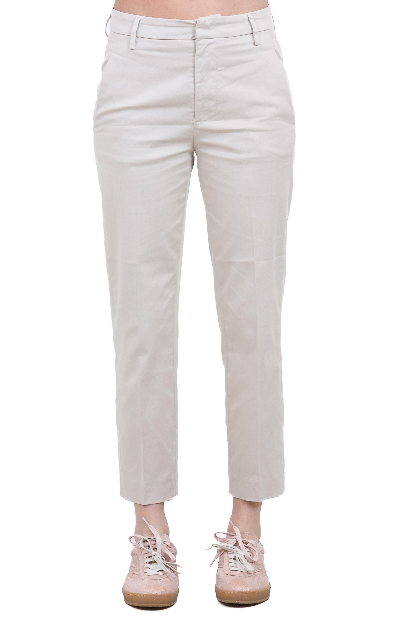 DONDUP  Pantaloni Avena latte DP576ZGS0096DPTD-NIMAZIP 004 
