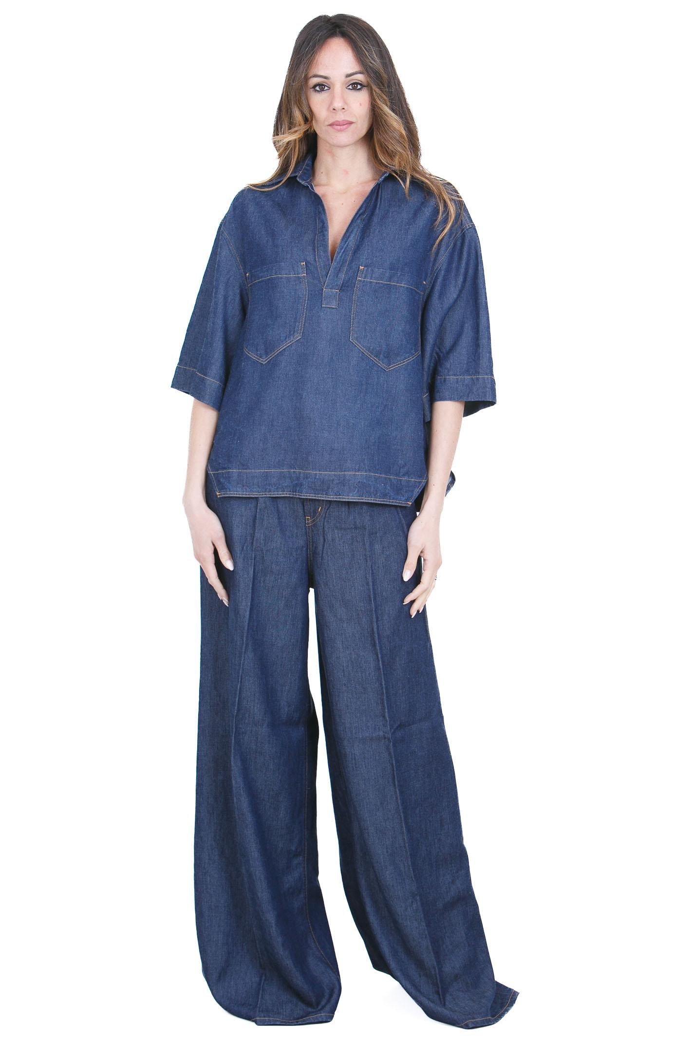 DONDUP  Camicie Blu DC458DF0266DMC4 800 