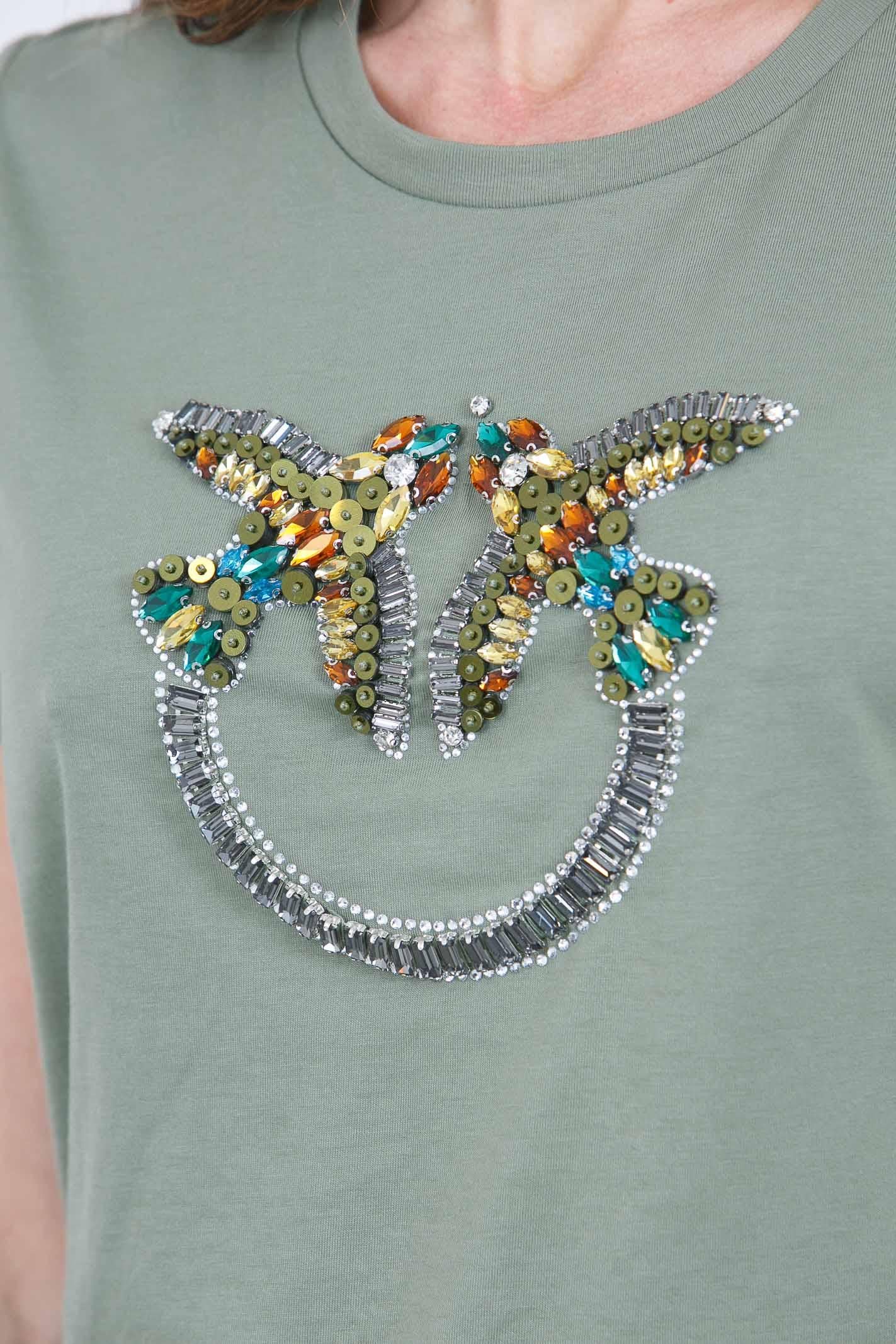 PINKO  T- Shirt Verde QUENTIN-100535-A33F U84 