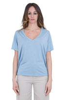 DONDUP  T- Shirt Azzurro polvere DS069JF0349DXXX 858 