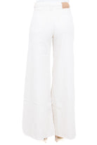 MANILA GRACE  Pantaloni Avorio J322CU MA148 