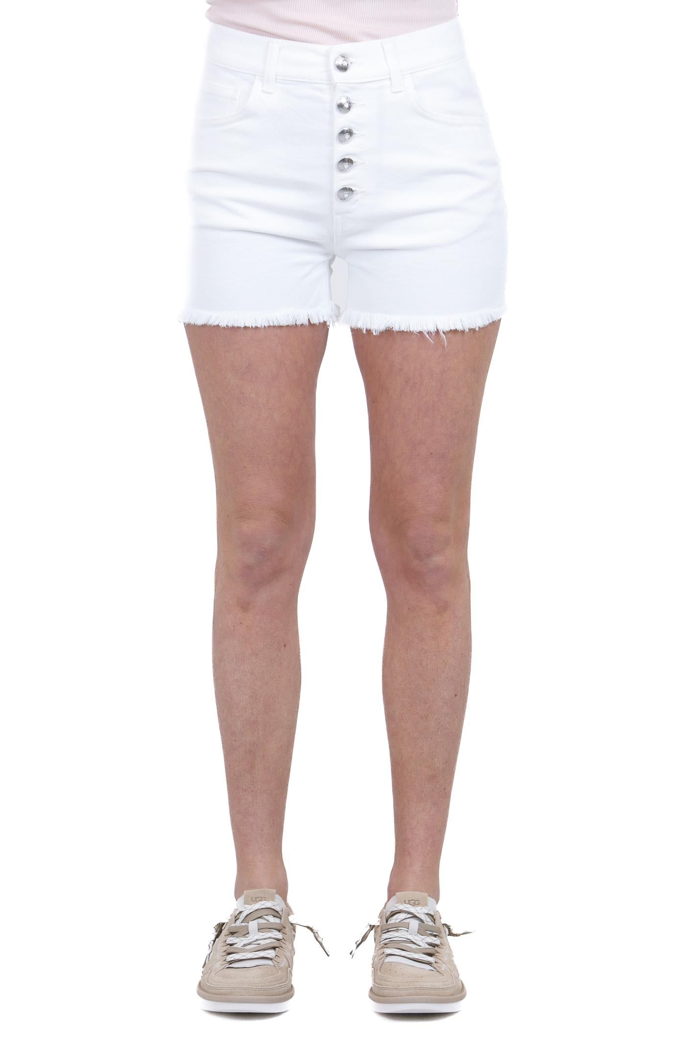 DONDUP Shorts Stella bottone gioiello Shorts Latte DP686BBSE037DKPT-STELLA 001 
