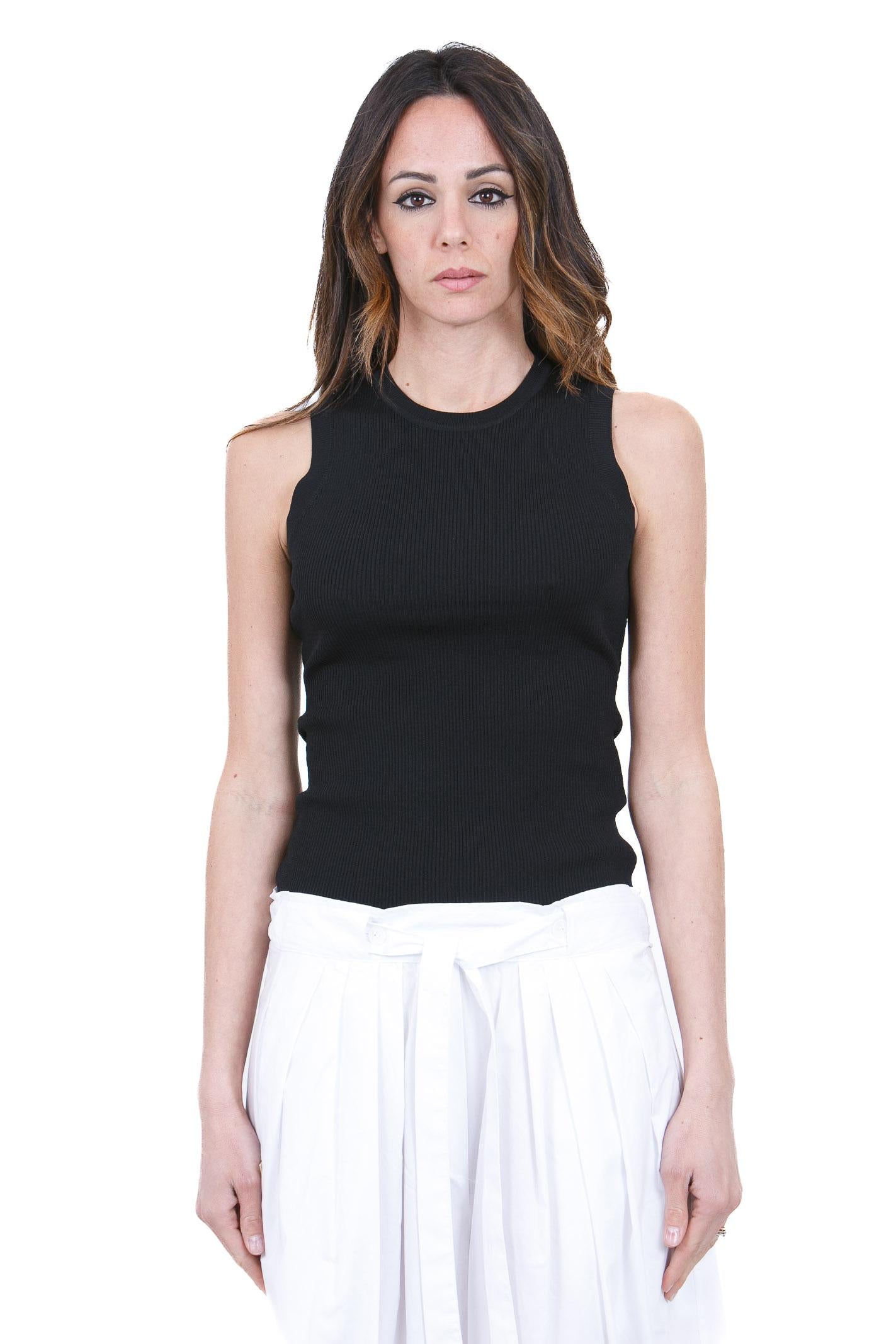 MANILA GRACE  Canotte Nero Y504VU MA001 