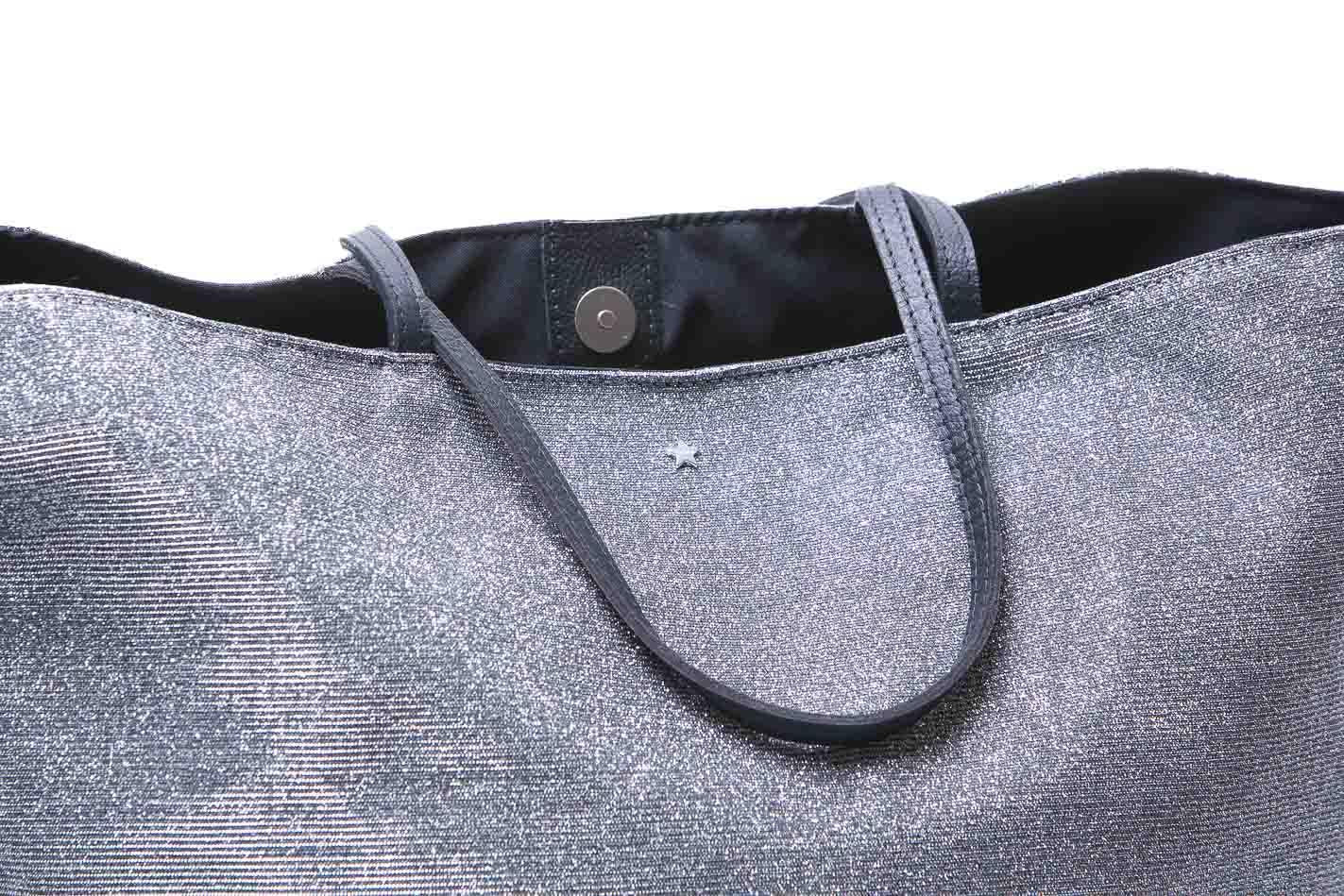 L'AURA Borsa glitter piombo Borse Glitter piombo SACBASIC-SMALL-TI26 GL0569 