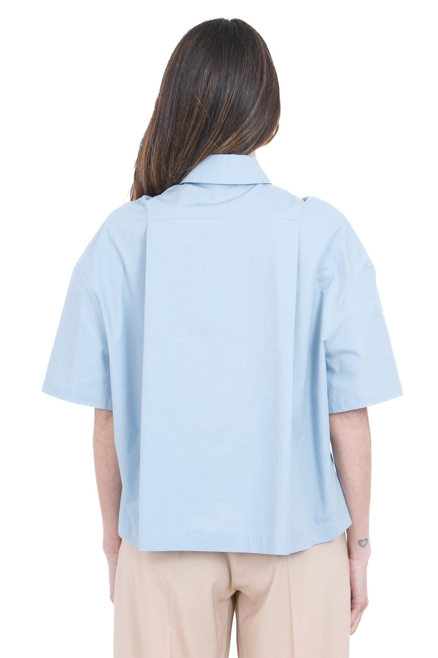 ALYSI Camicia boxy con colletto classico a polo Camicie Cielo 116221-P6015 CIE 