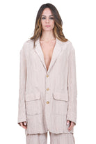 ALYSI Blazer stropicciato oversize Blazer Cipria 216809-P6047 CP 