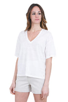 DES PETIT HAUTS  T- Shirt Ecru HANABELLE2-1E260227 02000 