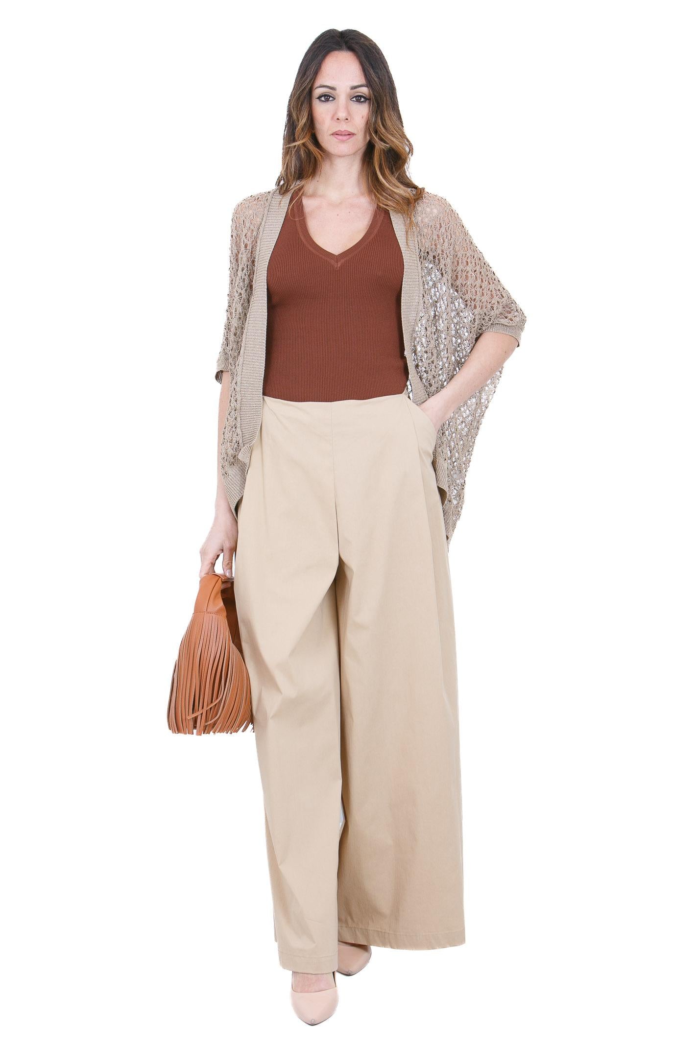 MANILA GRACE  Pantaloni Corda P130CU MD607 