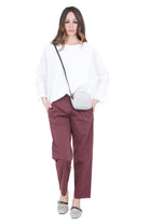 MADAME VENICE Blusa girocollo ampio<BR/> Bluse Bianco CLAUDETTE B.CO 