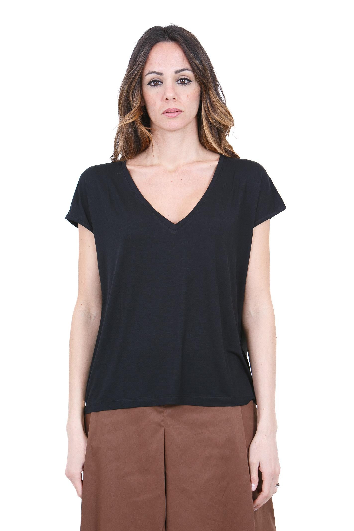 MANILA GRACE  T- Shirt Nero T035VU MA001 