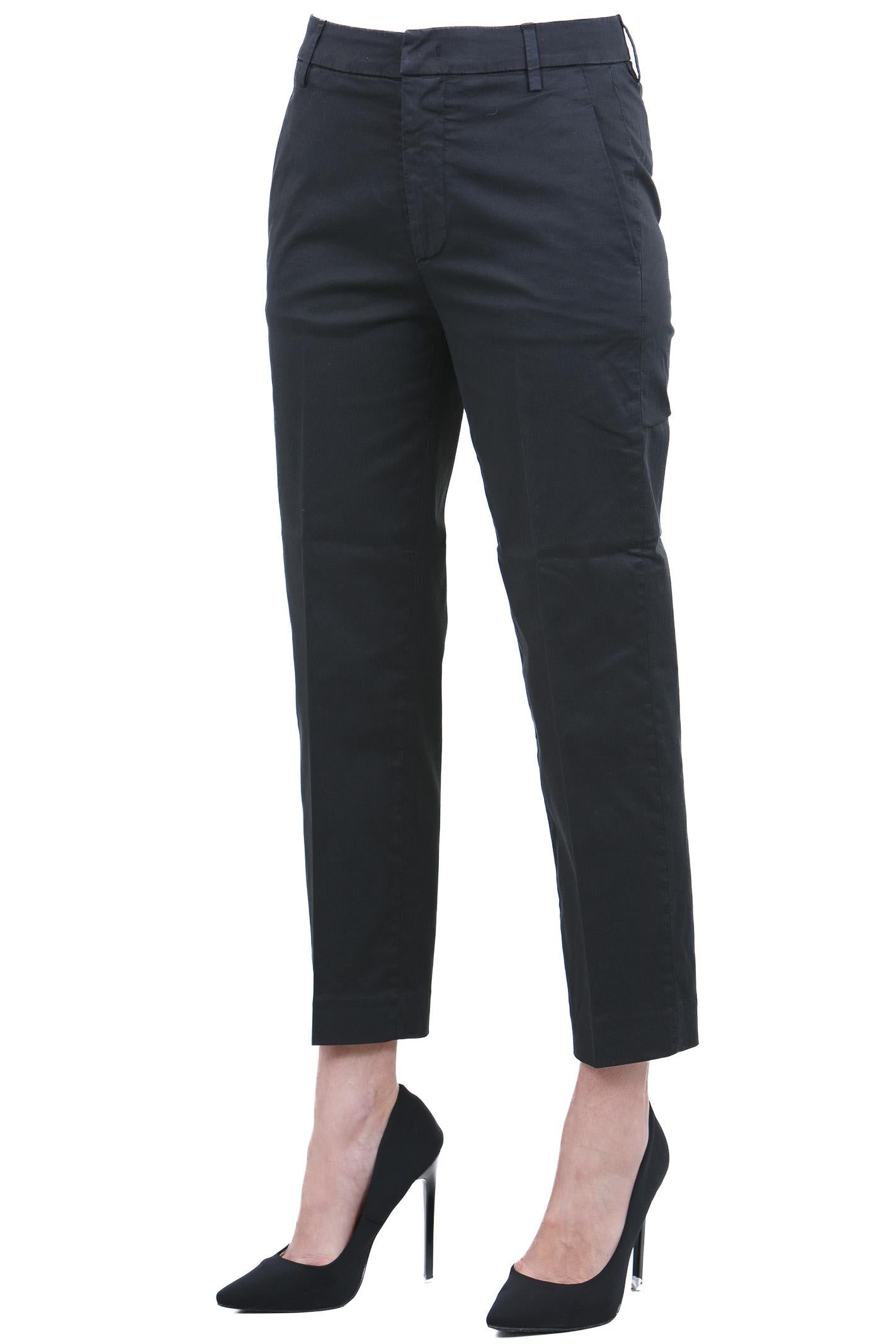 DONDUP  Pantaloni Nero DP576ZGS0096DPTD-NIMAZIP 999 