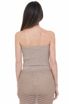 SIMONA CORSELLINI  Top Beige gold CPTOO0101 V0776 