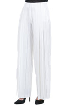 SEMICOUTURE Pantalone Adelina rigato<BR/> Pantaloni B.colana/nero ADELINA-Y6SI65 RG107 