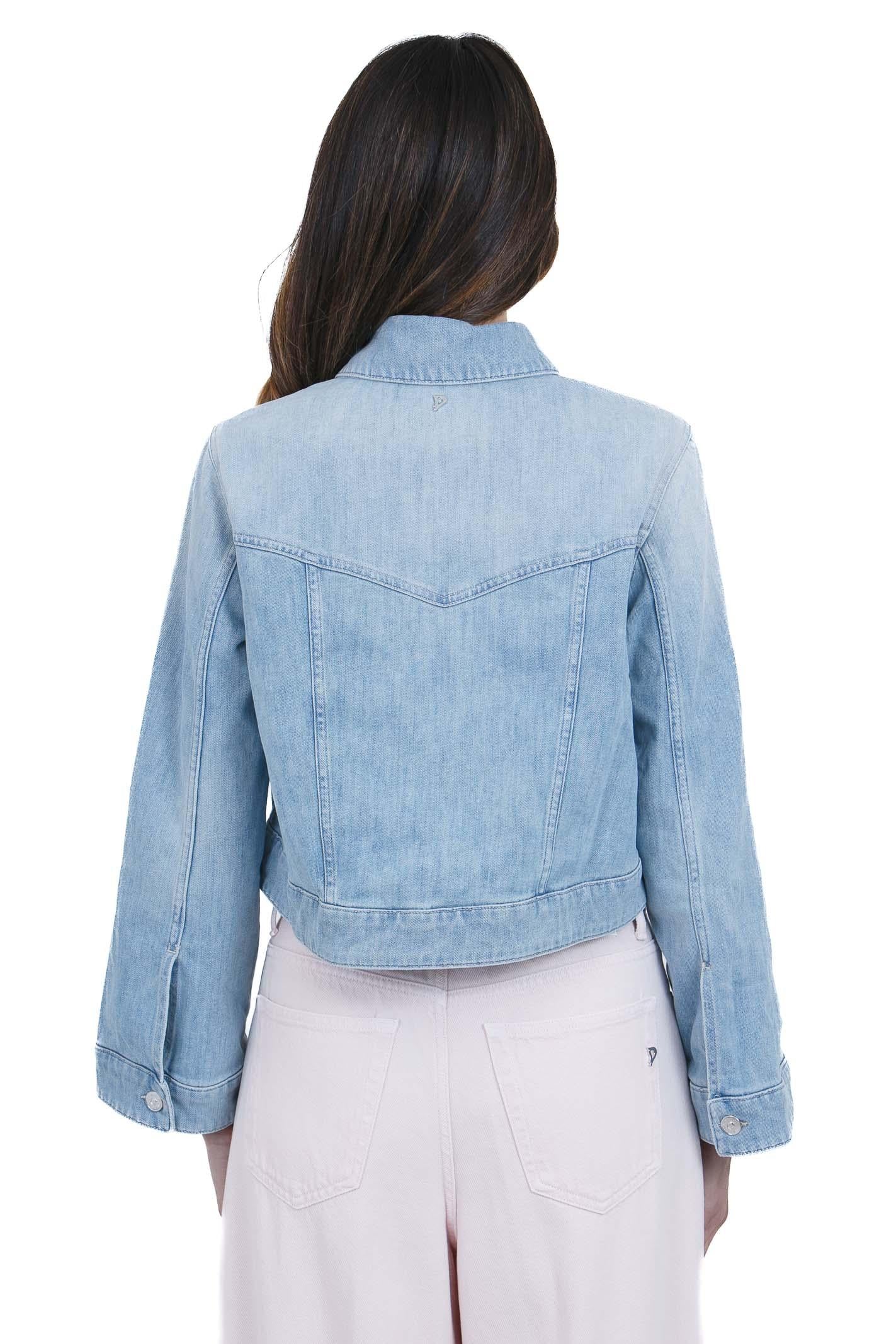 DONDUP Giubbotto in denim cropped Giubbotti Blu DJ753DS0107DMB2 800 