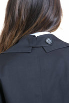 MANILA GRACE  Trench Nero K082PU MA001 
