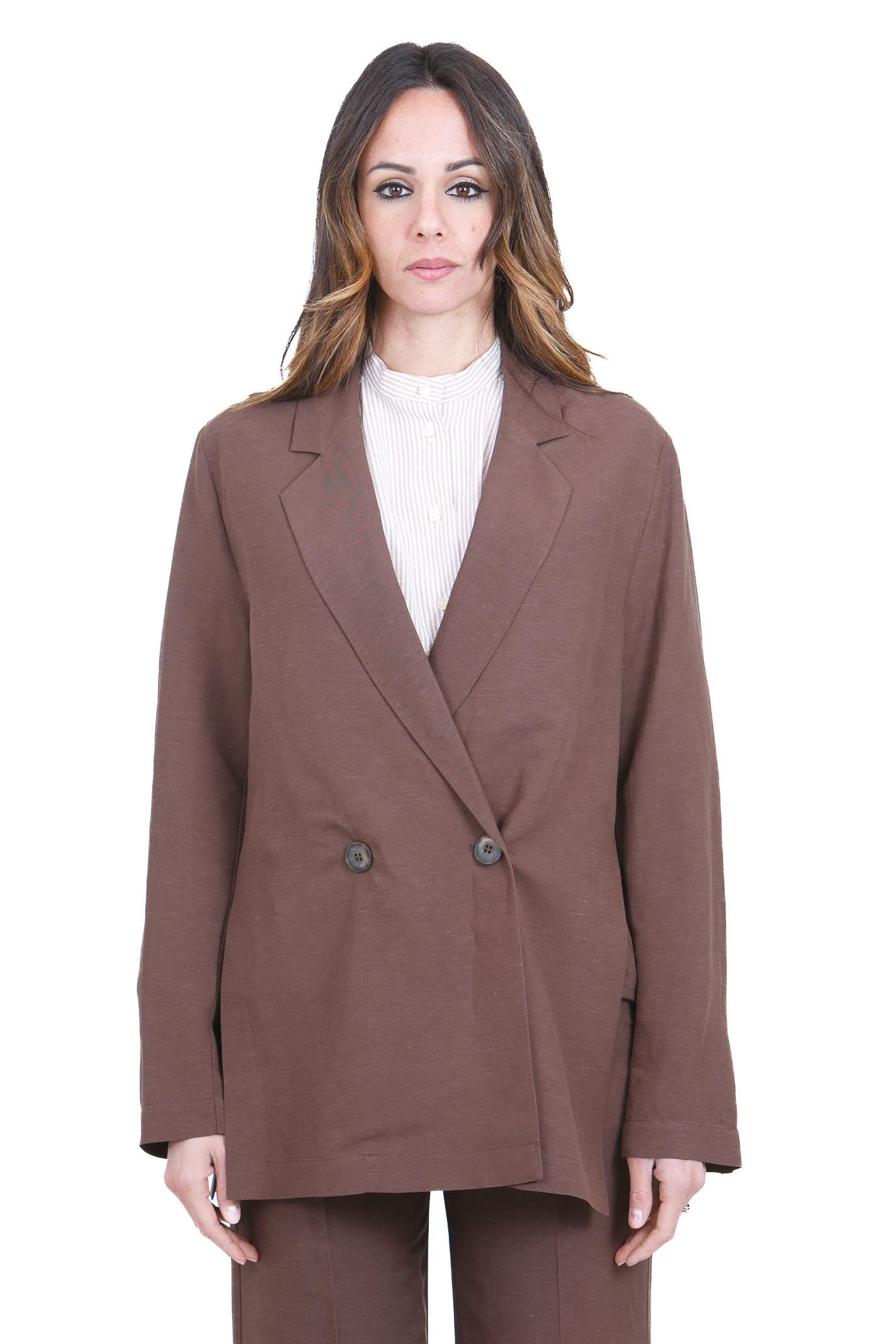 8PM Blazer Doppio Petto Oversize Blazer Cioccolato BERLINO-61K14 340 
