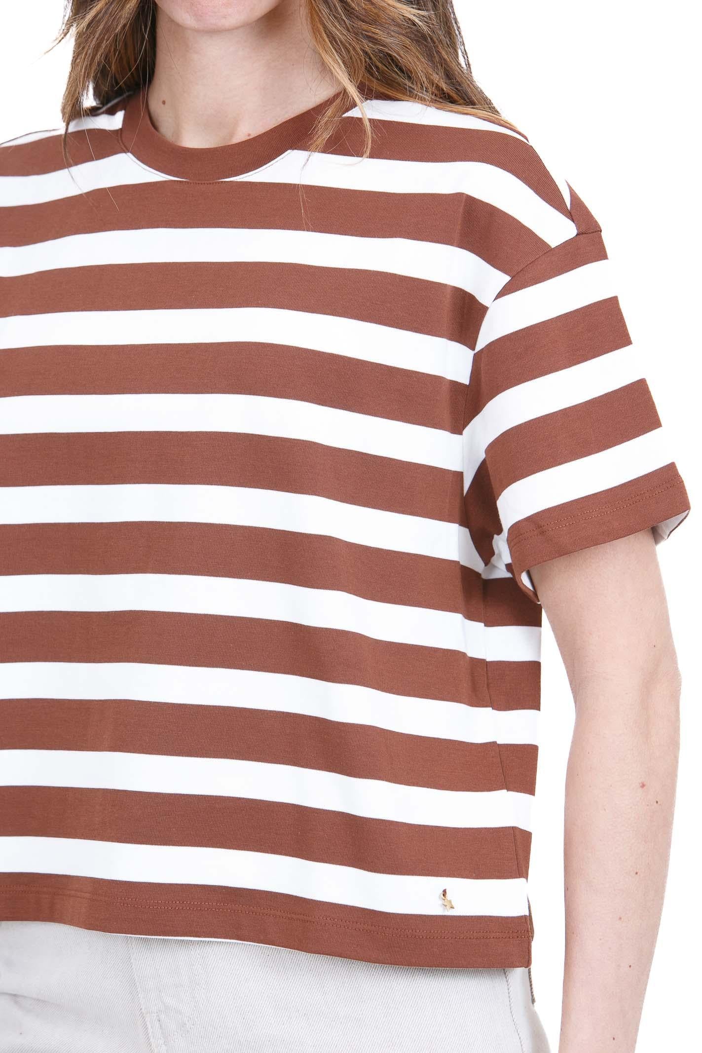 DES PETIT HAUTS  T- Shirt Choco/ecru FILMA-1E260231 RA259 
